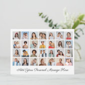 28 Foto Collage Hinzufügen Sie Ihre eigene Grußkar (Stehend Vorderseite)