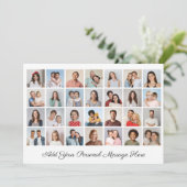 28 Foto Collage Hinzufügen Sie Ihre eigene Grußkar (Stehend Vorderseite)