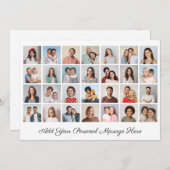 28 Foto Collage Hinzufügen Sie Ihre eigene Grußkar (Vorne/Hinten)