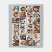 28-Foto-Collage-Raster - 1 Textfeld Fleecedecke (Vorderseite)