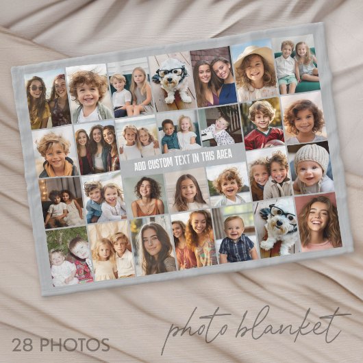 28-Foto-Collage-Raster - 1 Textfeld Fleecedecke