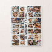 28-Foto-Collage-Raster - 1 Textfeld Puzzle (Vertikal)