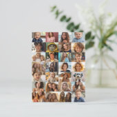 28 Foto-Collage überall Postkarte (Stehend Vorderseite)
