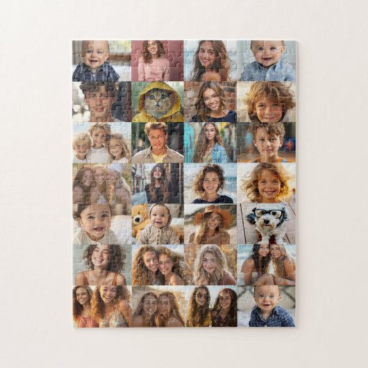 28 Foto-Collage überall Puzzle (Vertikal)