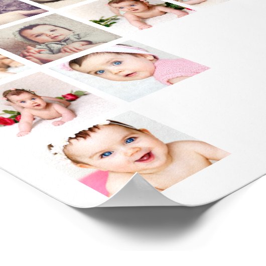 28 FotoCollage Custom Personalisiert Poster (Ecke)