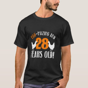 28. Geburtstag 28 Jahre alte Hühnerfarm Huhn T-Shirt