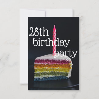 28. Geburtstag Einladung