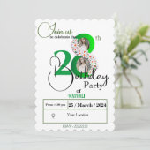 28. Geburtstag Einladung (Stehend Vorderseite)