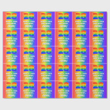 28. Geburtstag: Farbiges, lustiges Regenbogenmuste