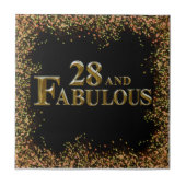 28. Geburtstag Fliese (Vorderseite)