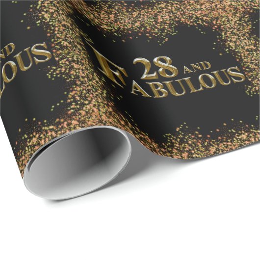 28. Geburtstag Geschenkpapier (Rolleneckpunkt)
