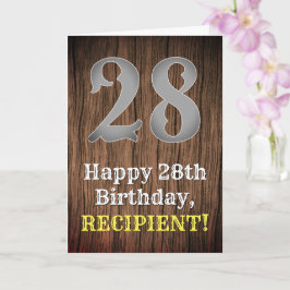 28. Geburtstag: Inspirierter Country Western Look, Karte