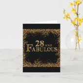 28. Geburtstag Karte (Gelbe Blume)