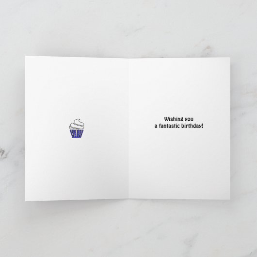 28. Geburtstag personalisierte Kuchen Karte (Innenseite)