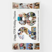 28. Geburtstagsfeier Nummer 28 Fotocollage Banner (Vertikal)