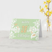 28. Geburtstagskarte Karte (Gelbe Blume)