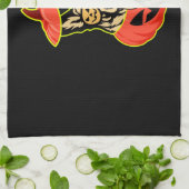 28 German Shepherd In Scary Pumpkin Shirt Funny Cu Geschirrtuch (Gefaltet)