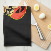 28 German Shepherd In Scary Pumpkin Shirt Funny Cu Geschirrtuch (Viertel Falte)