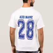 28 Gewohnheit Jersey T-Shirt (Rückseite)