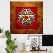 28. Grad: Ritterführer des Tempels Poster (Heimbüro)