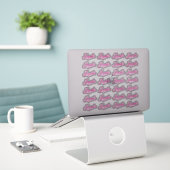 28 Hot Pink Decorative Jennifer Aufkleber (Laptop auf Schreibtisch)