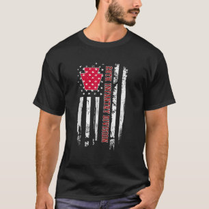 28. Infanterie Division Veteran USA Flag Veterans T-Shirt