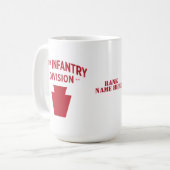 28. Infanterieabteilung Abzeichen Kaffeetasse (Vorderseite Links)