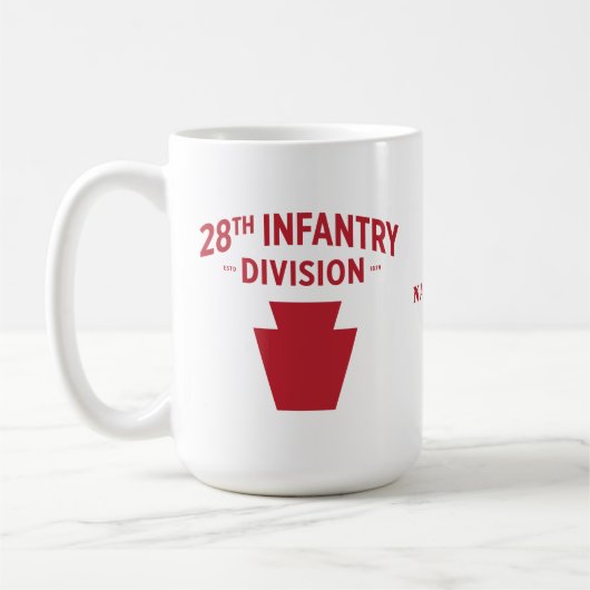 28. Infanterieabteilung Abzeichen Kaffeetasse (Links)