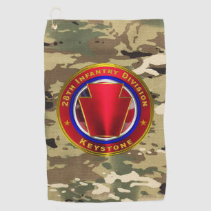 28. Infanterieabteilung Golfhandtuch