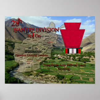 28. Infanterieabteilung Poster OEF Veteran
