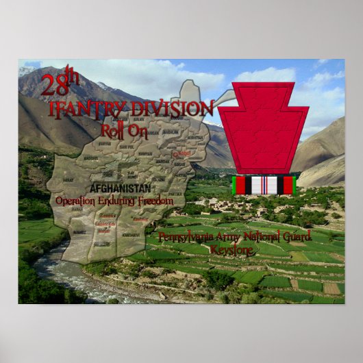 28. Infanterieabteilung Poster OEF Veteran (Vorne)