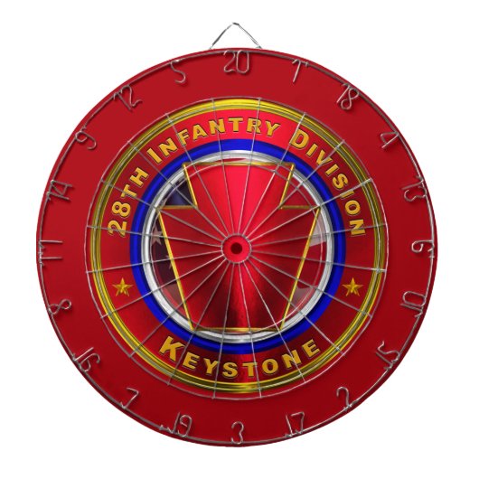28. Infanteriedivision „Keystone“ Dartscheibe (vorne)