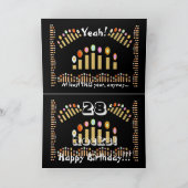 28 ist Ihre Glückszahl...Alles Gute zum 28. Geburt Karte (Innenseite)