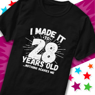 28 Jahre alt Sarcastic Meme Funny 28. Geburtstag T-Shirt