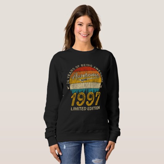 28 Jahre altes Bday Retro Phantastisch 28. Geburts Sweatshirt (Vorne ganz)
