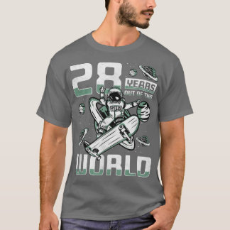 28 Jahre aus dieser Welt, 28. Geburtstag Skater A T-Shirt