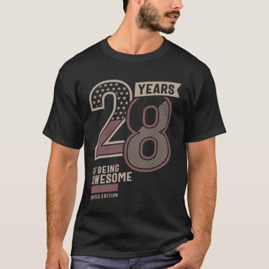 28 Jahre Phantastisch 28. Geburtstag Geschenkideen T-Shirt (Vorderseite)