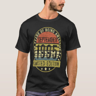 28 Jahre Vintager September 1995 28. Geburtstag T-Shirt
