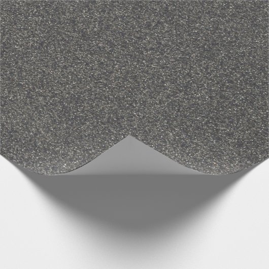 28 Kohle Glitzer Print Geschenkpapier (Ecke)