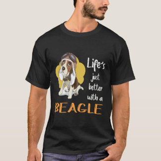 28 Leben einfach besser mit einem Beagle T-Shirt