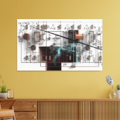 28 MHz Leinwanddruck (Insitu (Wohnzimmer))