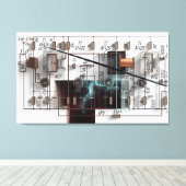 28 MHz Leinwanddruck (Insitu (Holzboden))