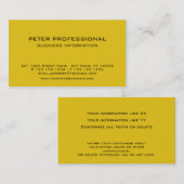 28 Moderne Berufliche Visitenkarte, goldgelb Visitenkarte (Vorne/Hinten)