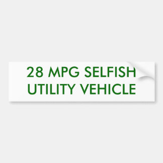 28 MPG EGOISTISCHES GEBRAUCHSFAHRZEUG AUTOAUFKLEBER