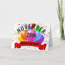 28. November Geburtstag 