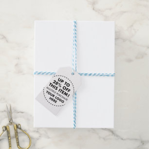 28% Rabatt auf Bulk Buy Discount Blue/White Stripe Geschenkanhänger