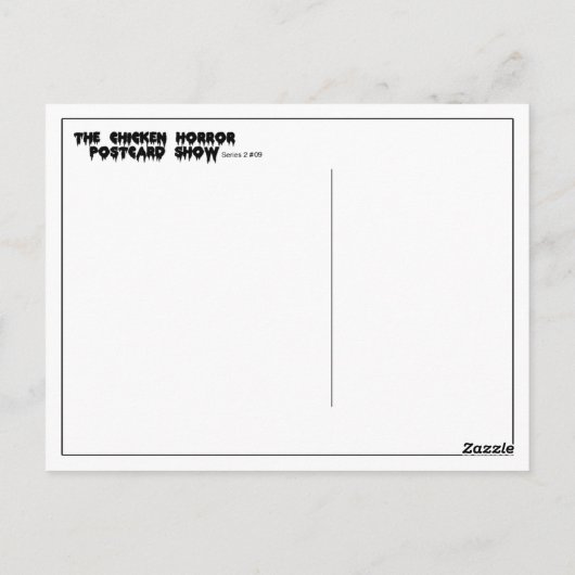 28 SCHICKEN SPÄTER POSTKARTE (Rückseite)