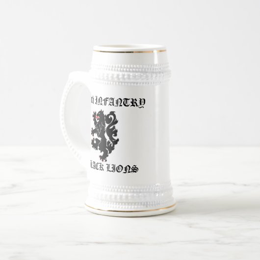 28. Schwarze Löwen INF Bierglas (Vorderseite Links)