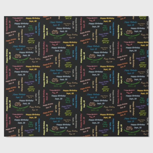 28. September Geschenkpapier (Flach)