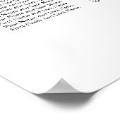 28 Tabelle Elegantes Minimalistisches Sitzdiagramm Poster (Ecke)